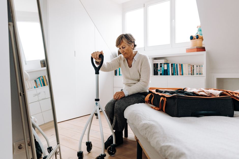 senior korean woman at home