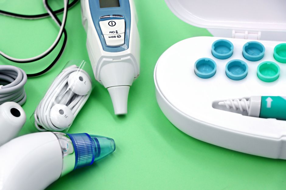 hearing aid device close up