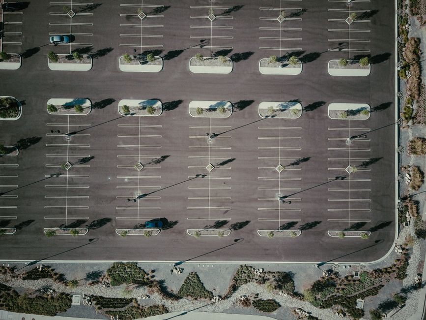 parking lot empty space concept