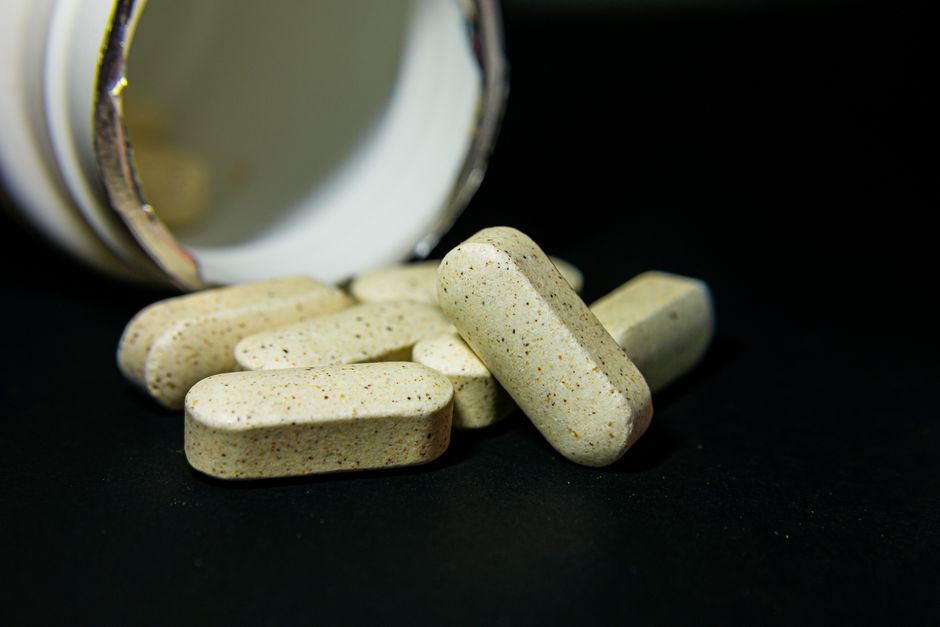 calcium supplement pills bottle