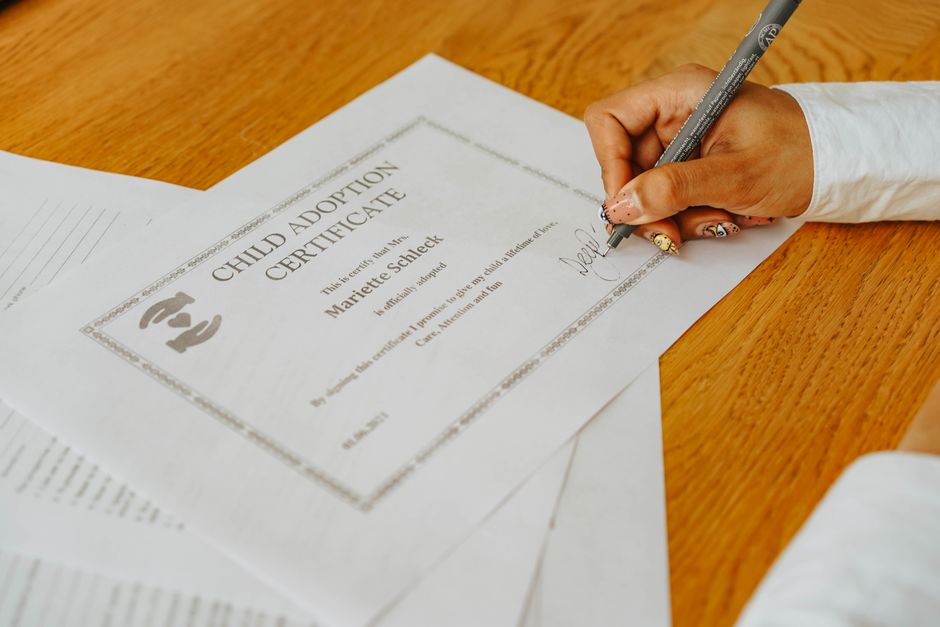 korean family registration document concept