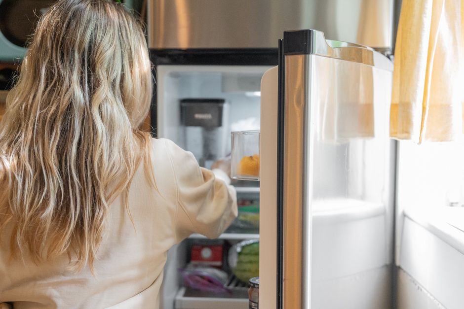 clean modern refrigerator interior