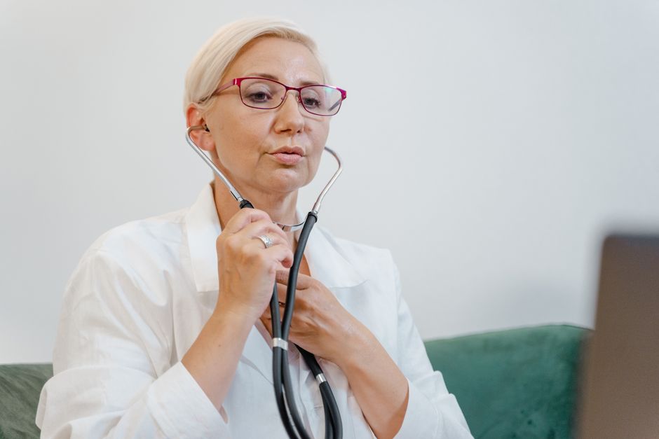 elderly korean woman doctor consultation