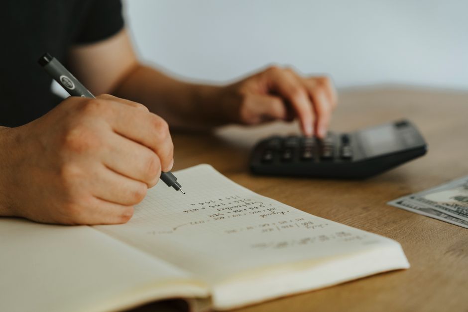 korean money calculation notebook