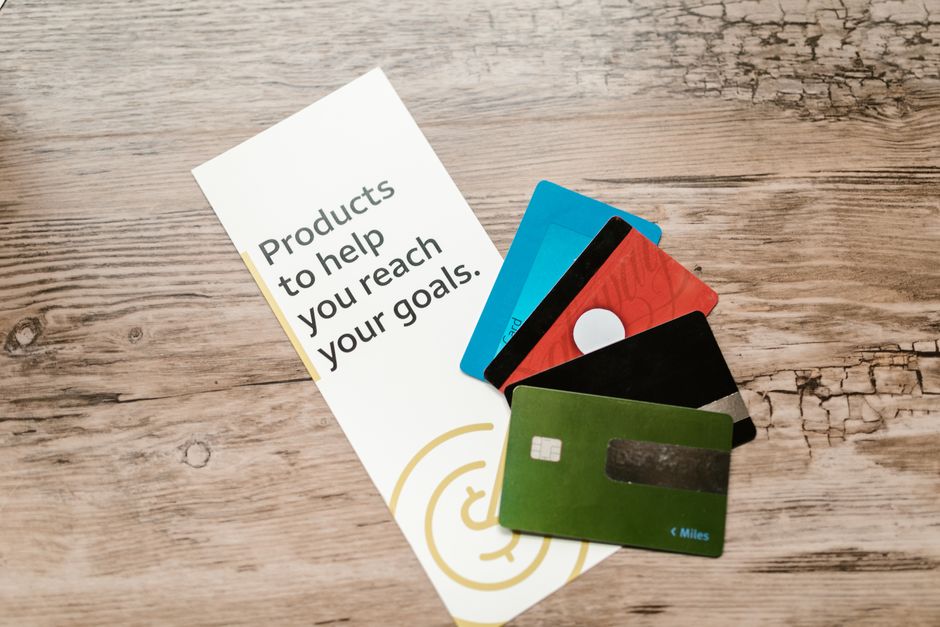 types of transit cards on table
