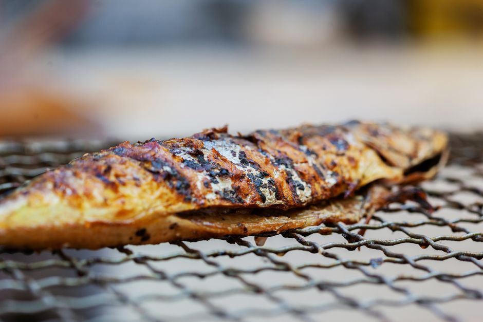 grilled mackerel fish dish