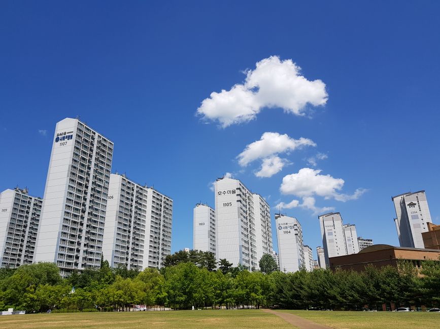 korean apartment buildings real estate
