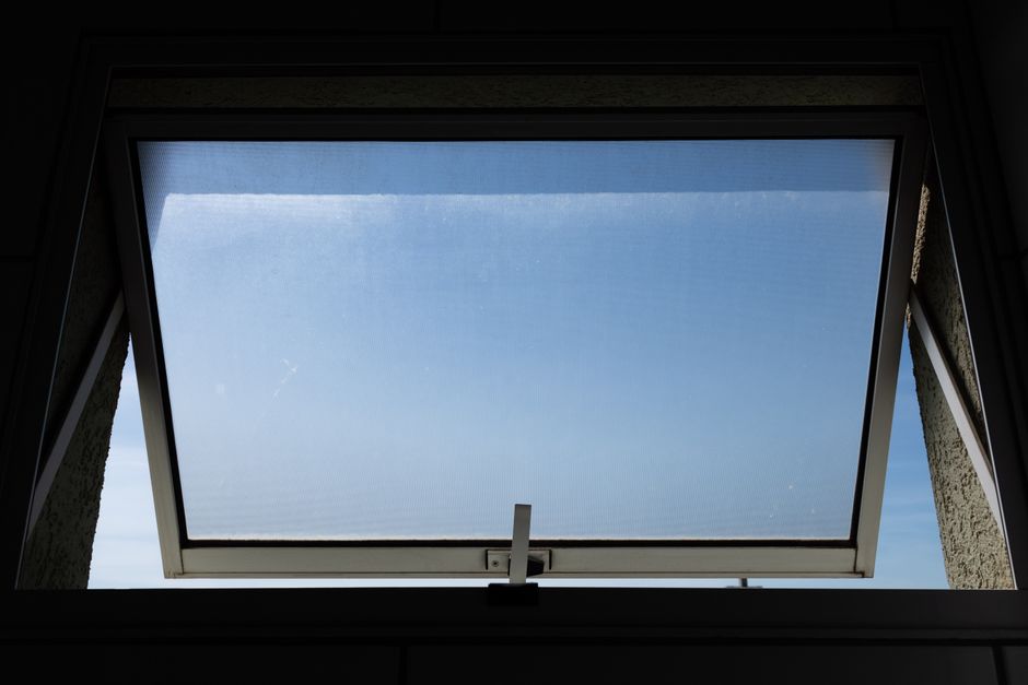 opening window for ventilation sunny room