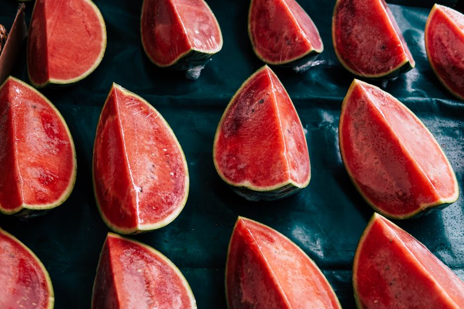 fresh watermelon slices summer