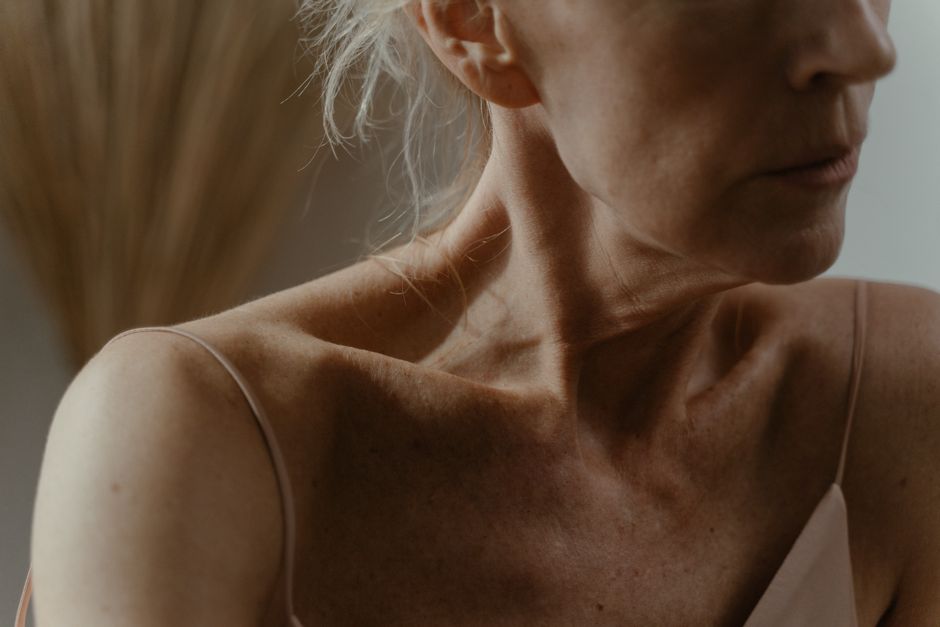 elderly stretching neck shoulder gentle
