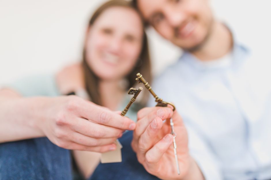 newlyweds new home keys