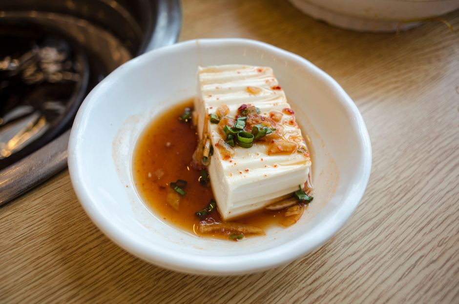 korean tofu egg protein food