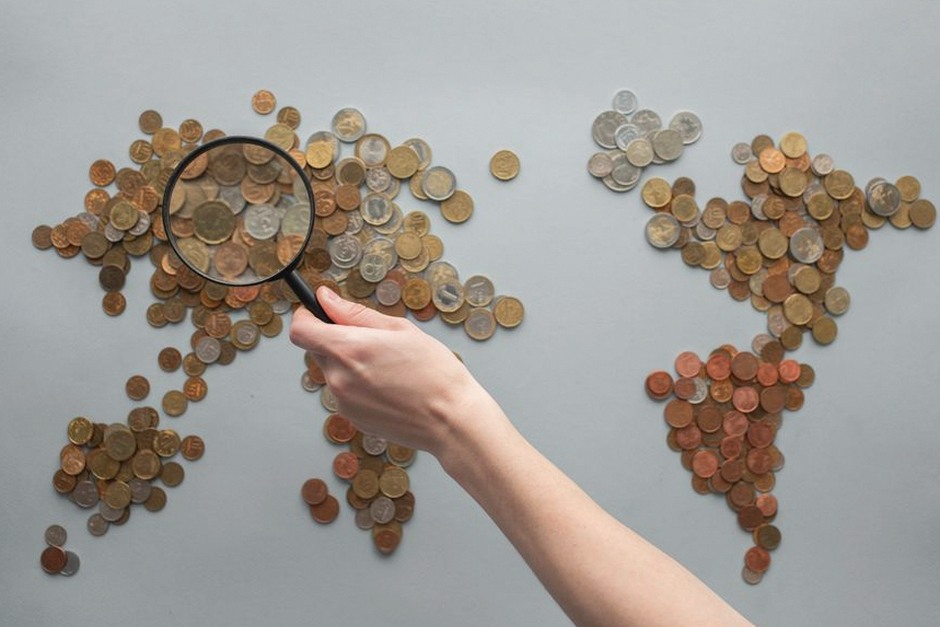 global economy world map finance