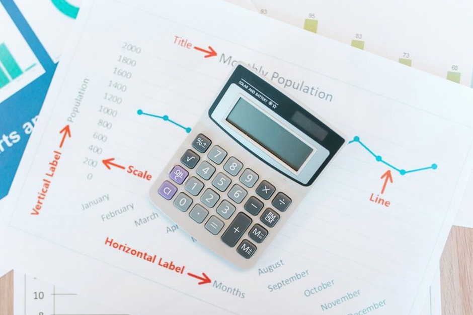 financial planning calculator documents desk