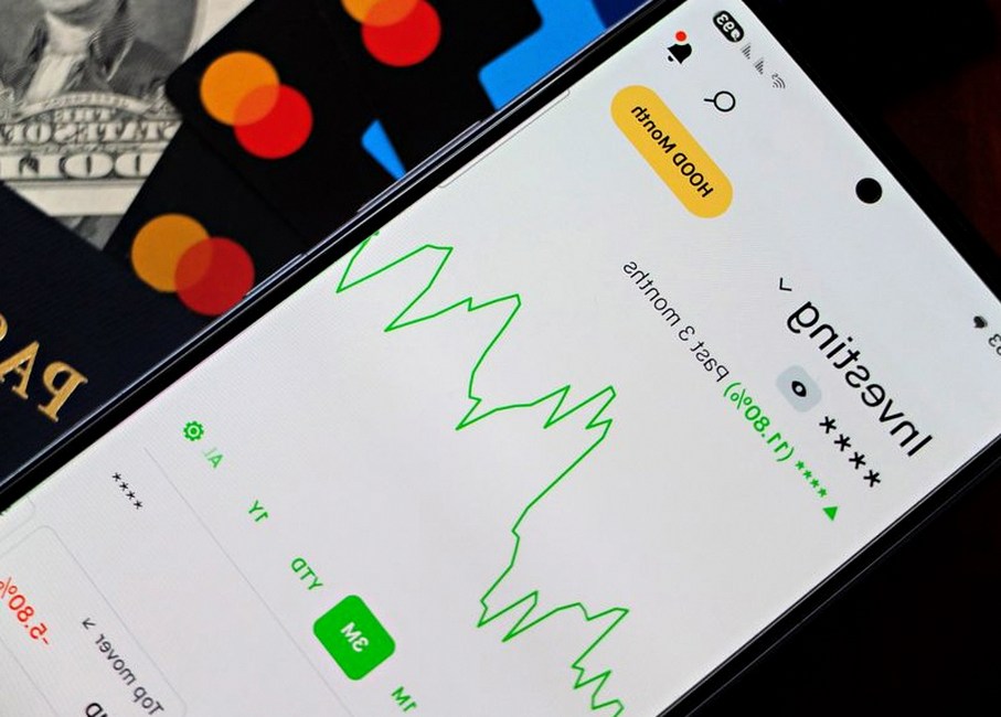 person checking smartphone banking app