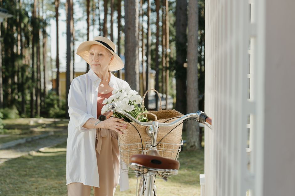 senior person relaxing financial freedom
