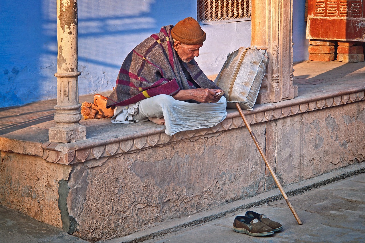 senior person walking exercise outdoors