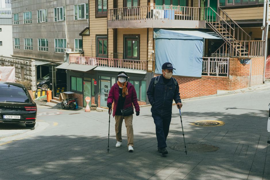 korean seniors comparing options happily