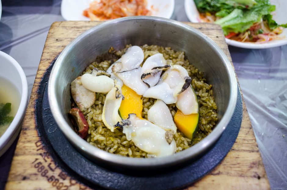 korean abalone porridge bowl