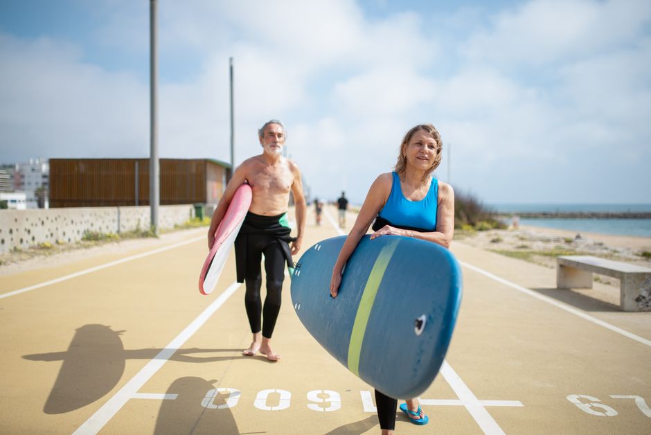 senior healthy lifestyle summer smile