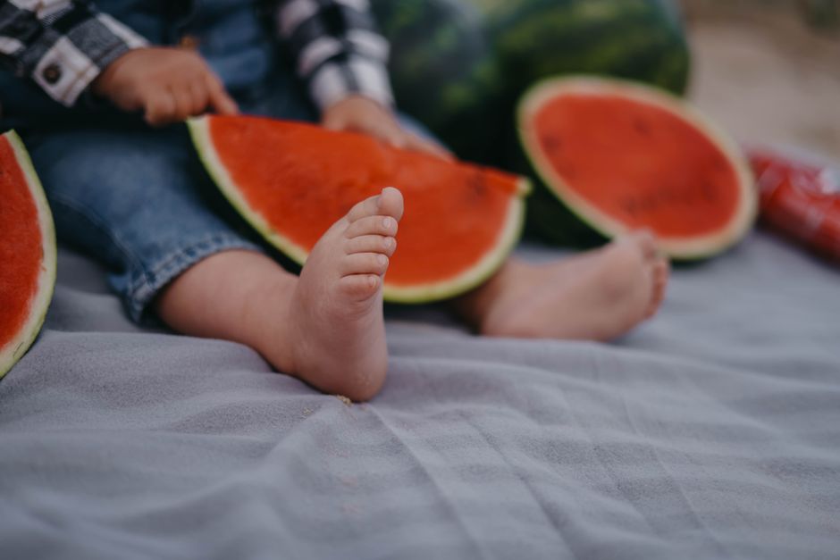 healthy happy senior feet summer