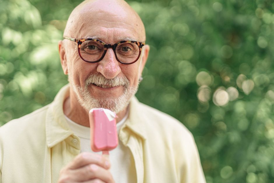 happy healthy senior summer outdoors