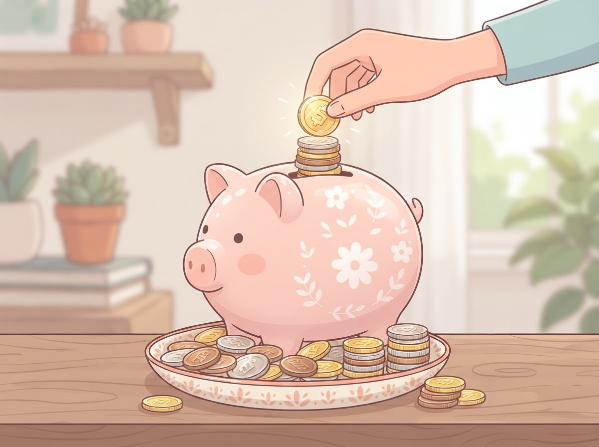 piggy bank coins savings