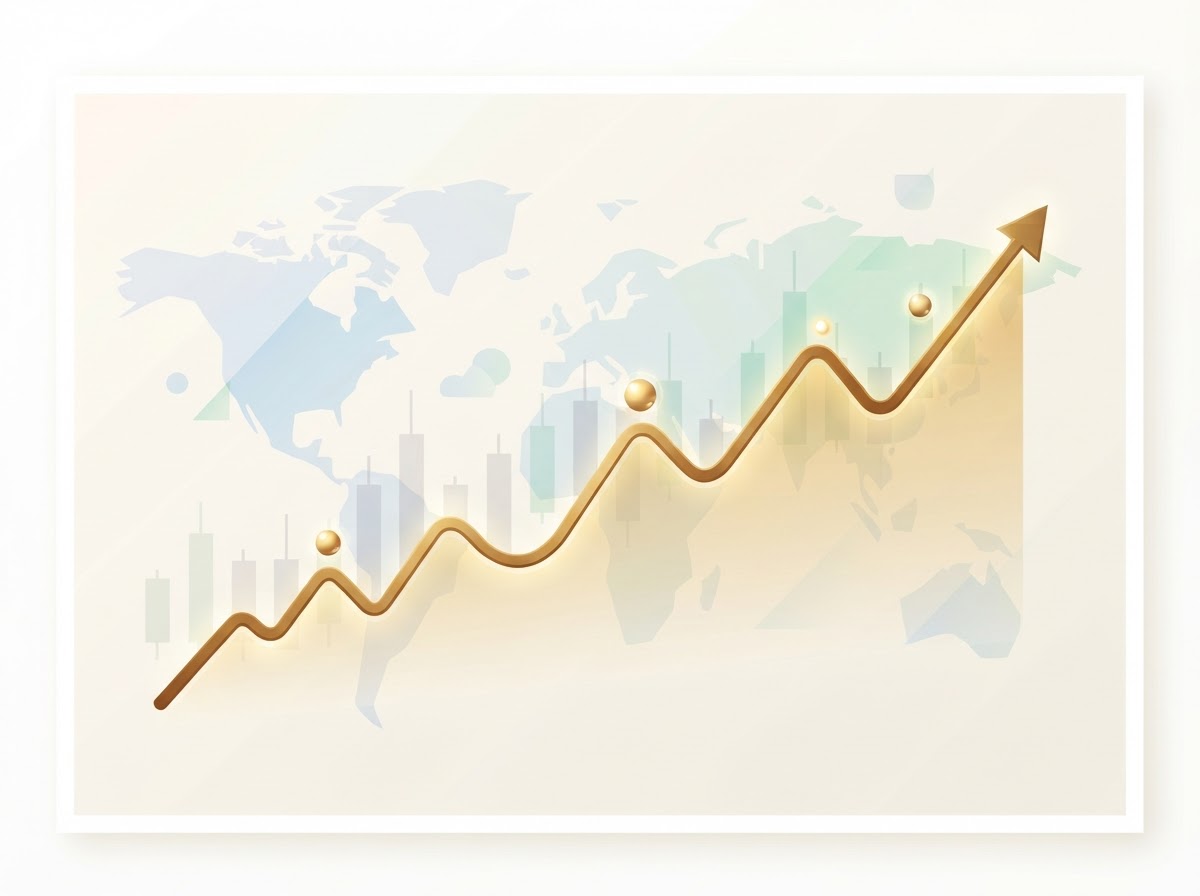 financial chart gold price trend