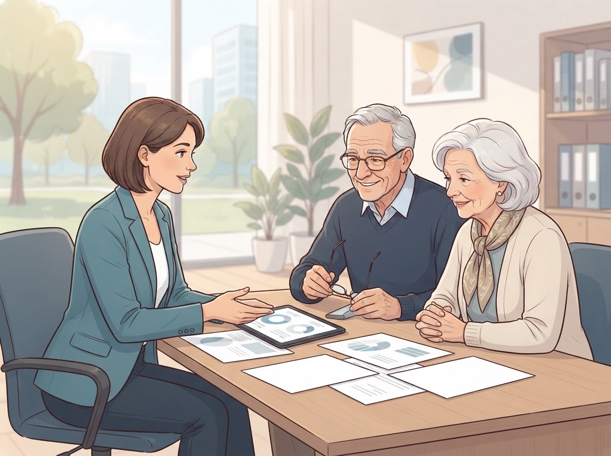 financial advisor consultation elderly client