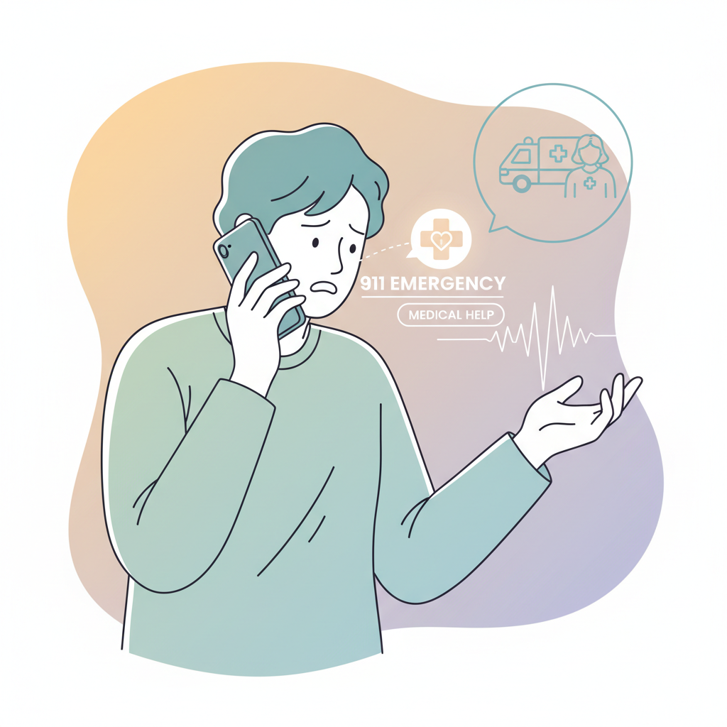 emergency medical help phone call