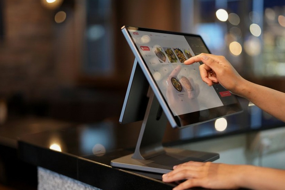 kiosk screen touch order menu