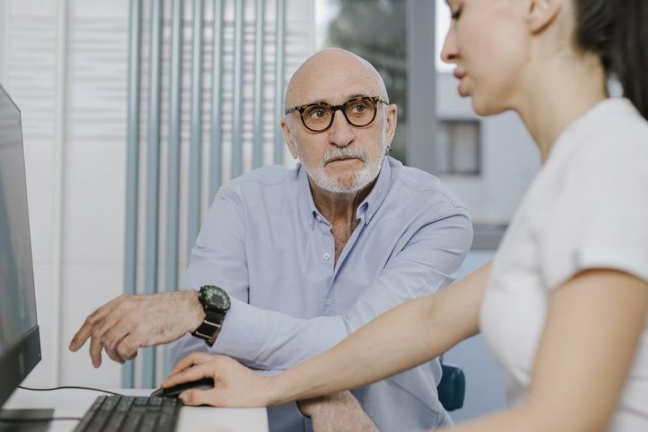 doctor consultation senior patient