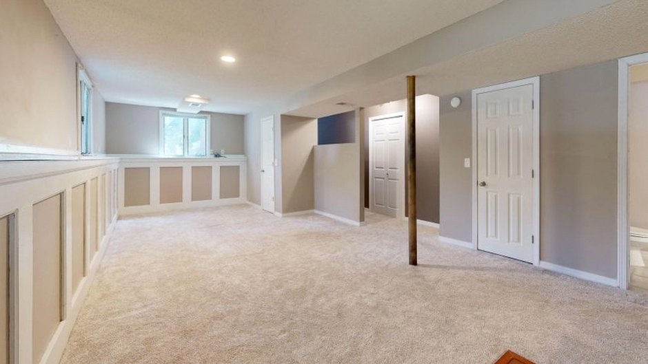 renovated cozy living room bright