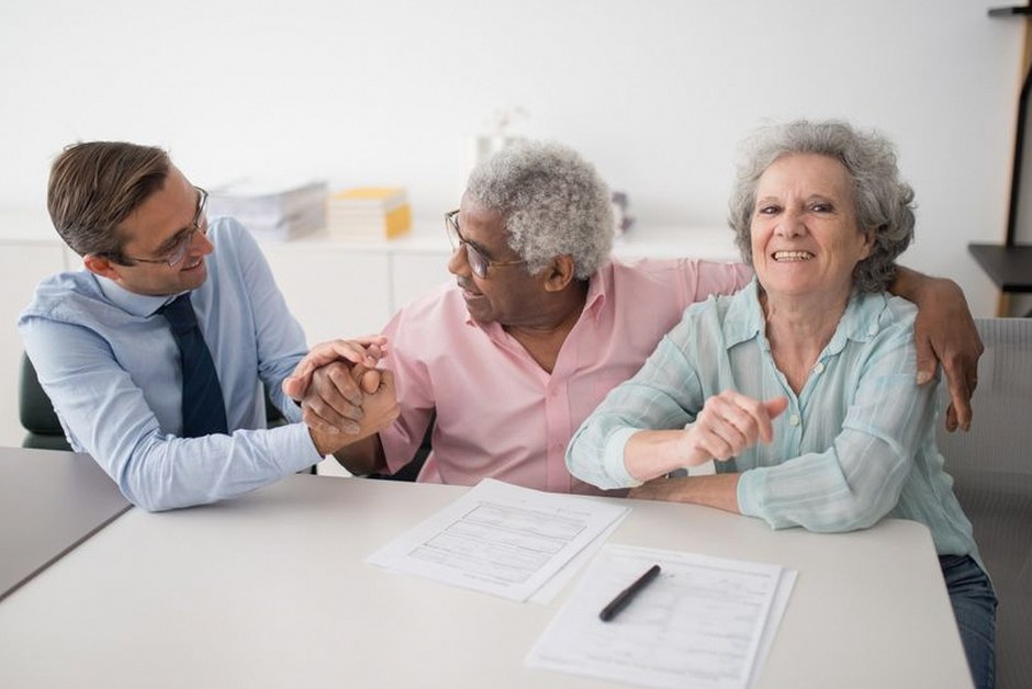 family discussing finances retirement planning
