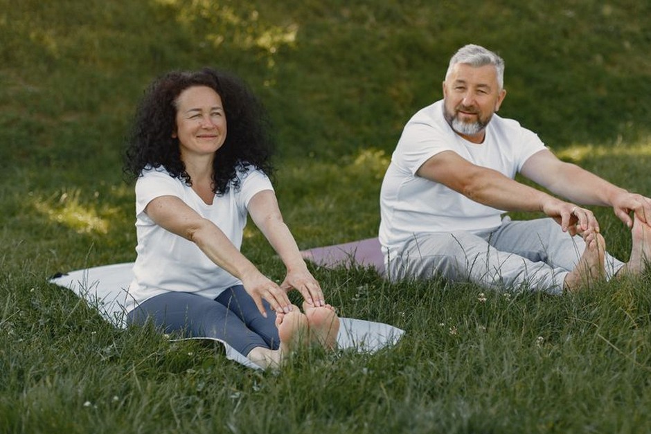 senior fitness health outdoor activity