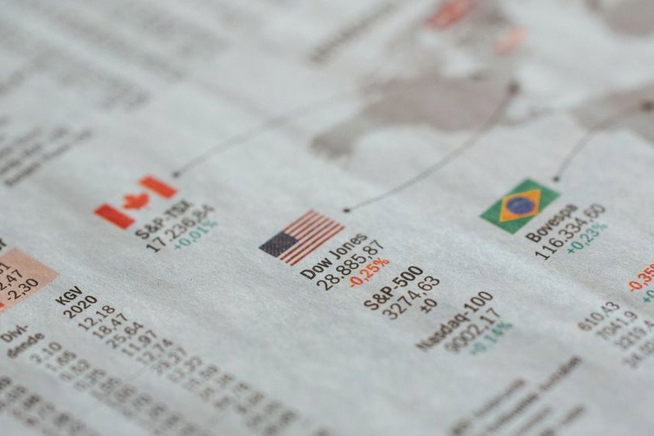 global stock markets world map investing