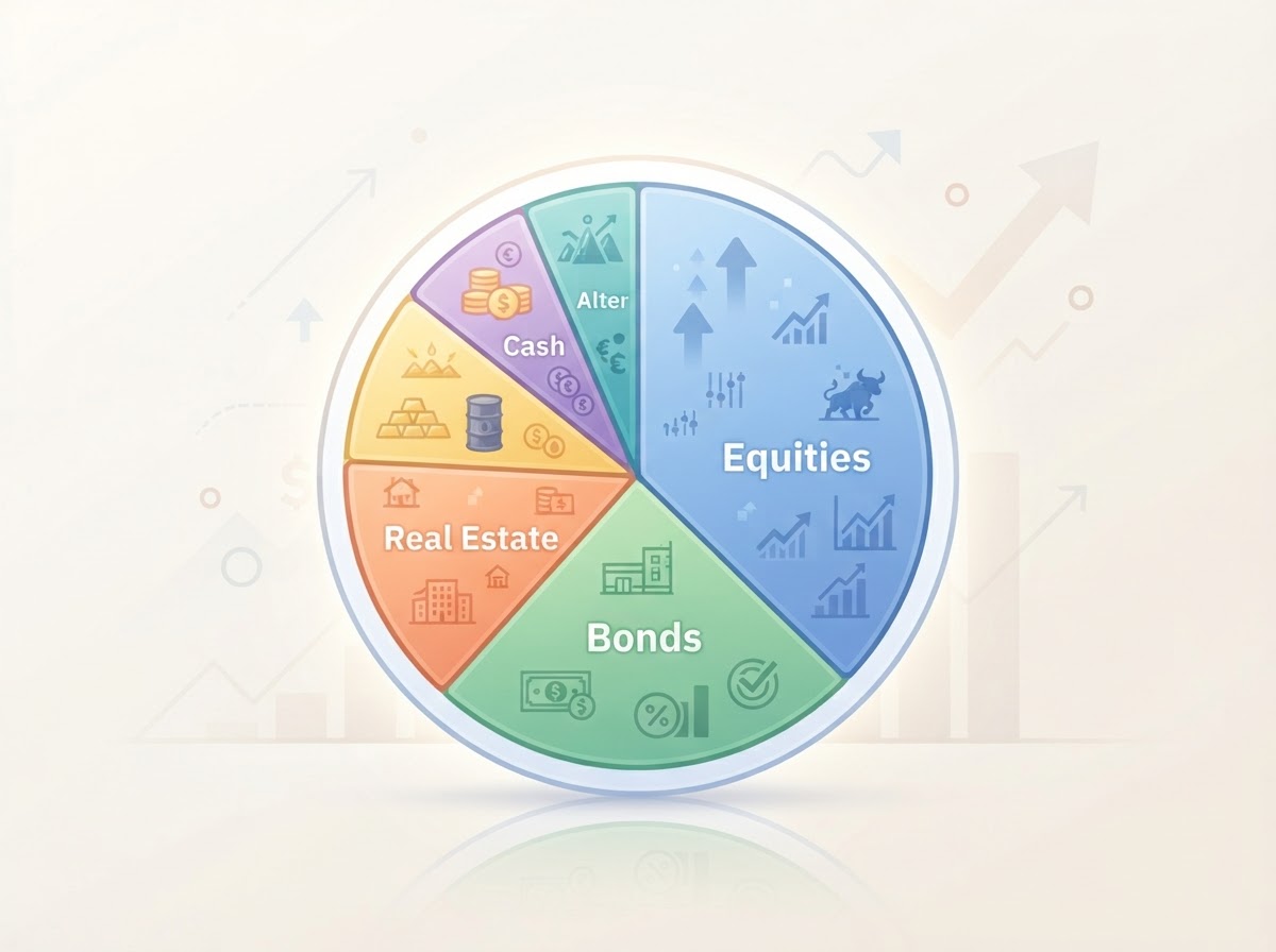 investment portfolio pie chart diversification