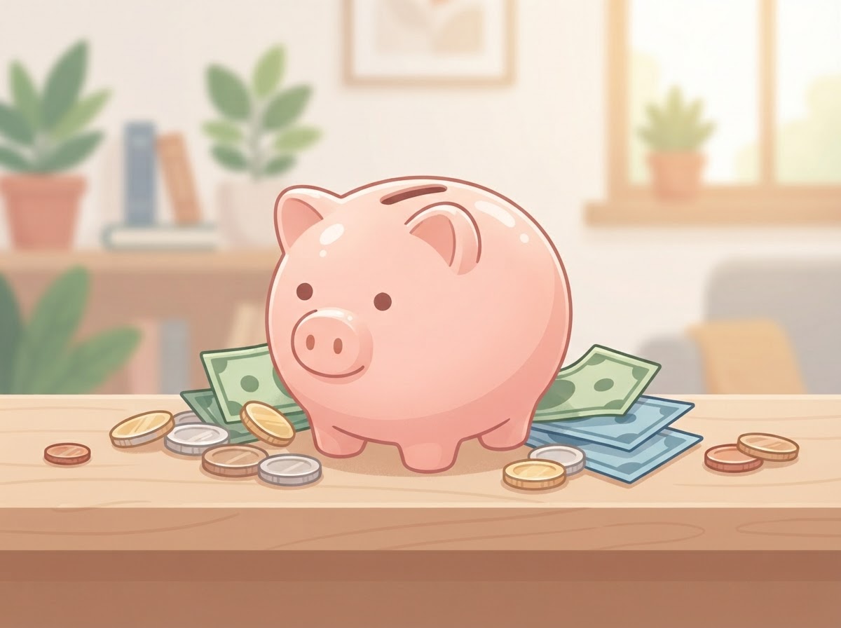 cash reserve savings piggy bank