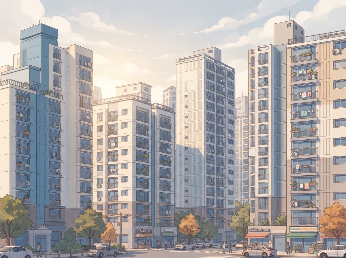 apartment building exterior seoul