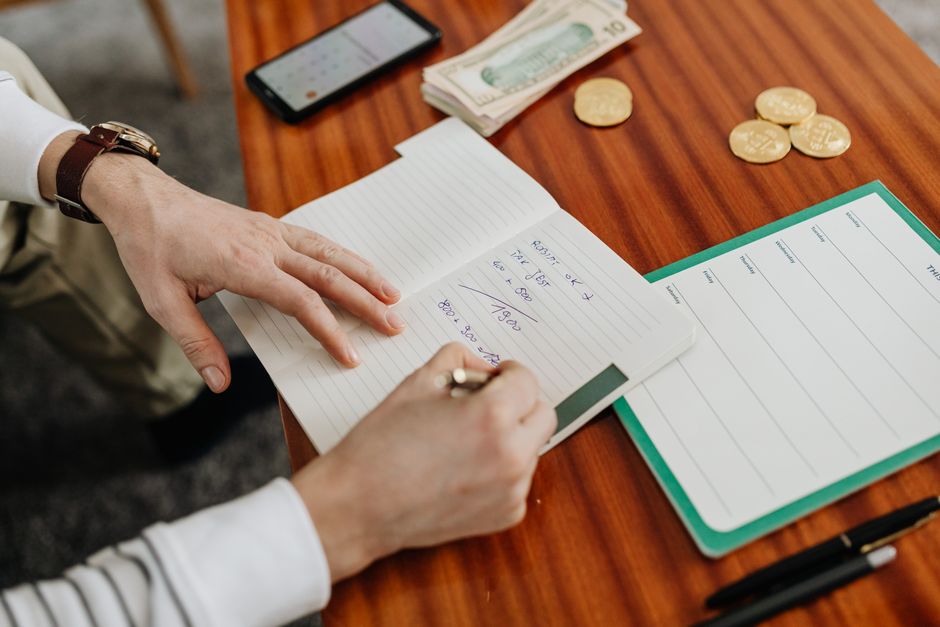 home renovation budget planning notebook