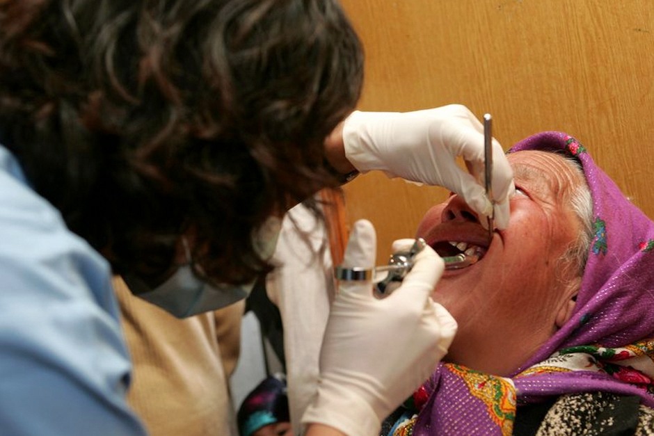 elderly korean dental clinic checkup