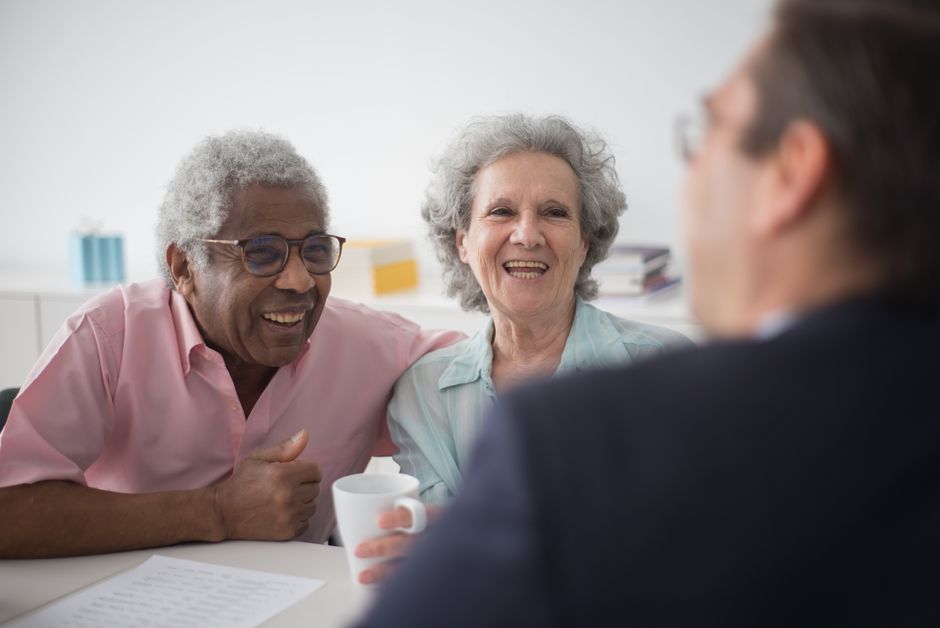 senior couple planning retirement life