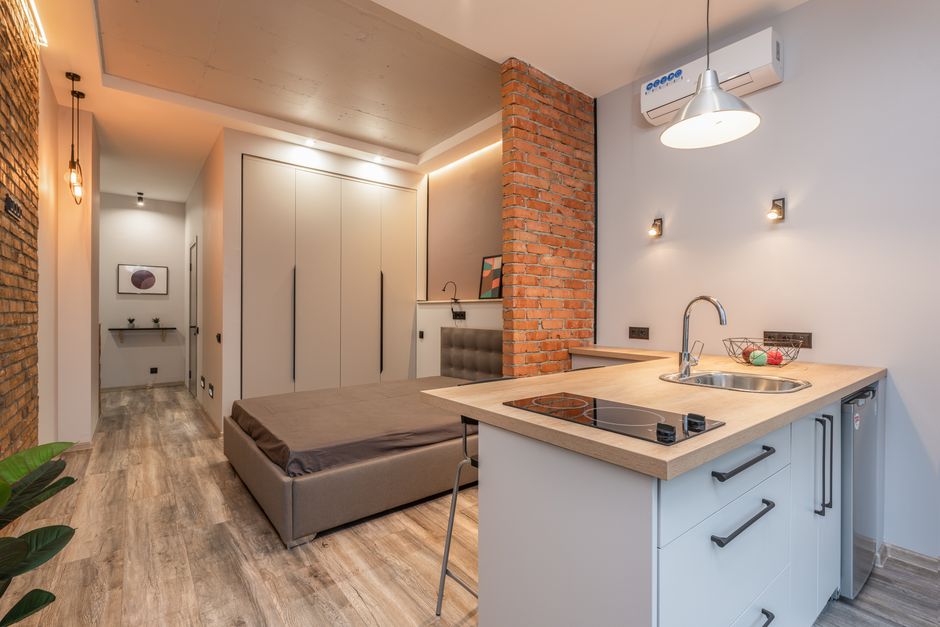 small studio apartment interior