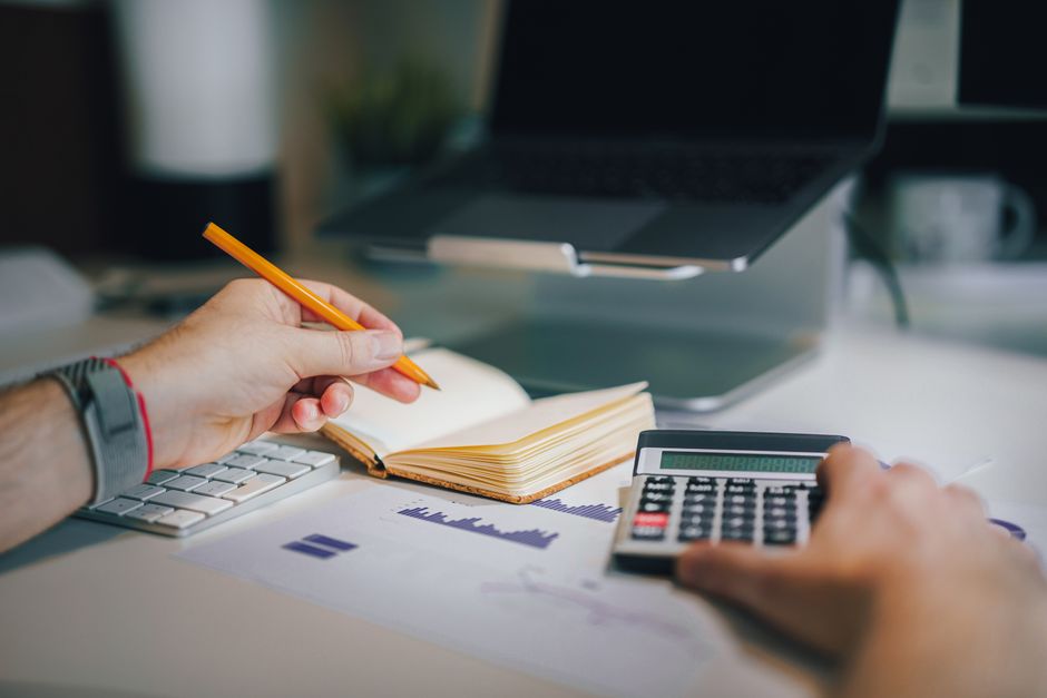 financial planning notebook calculator/br