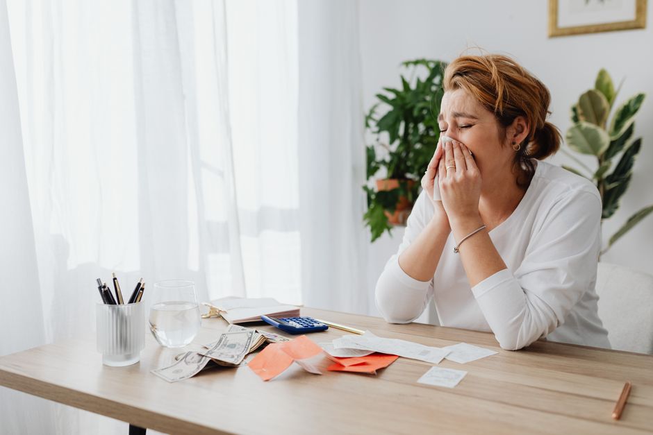 elderly korean woman worried finances