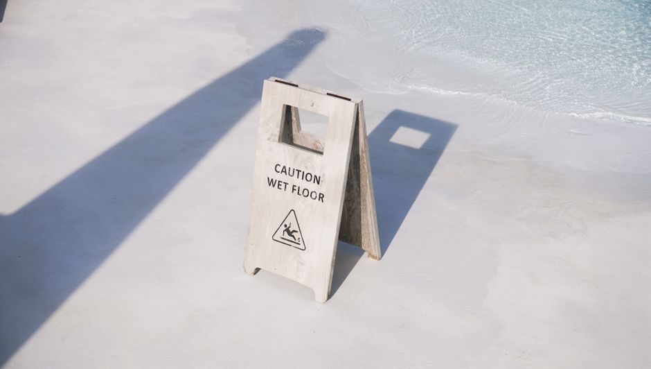 senior fall prevention clean floor