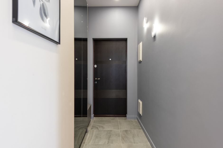apartment corridor clean shoes