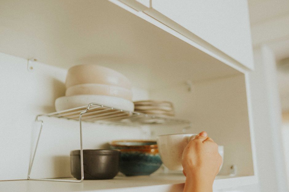 kitchen cabinet organization storage