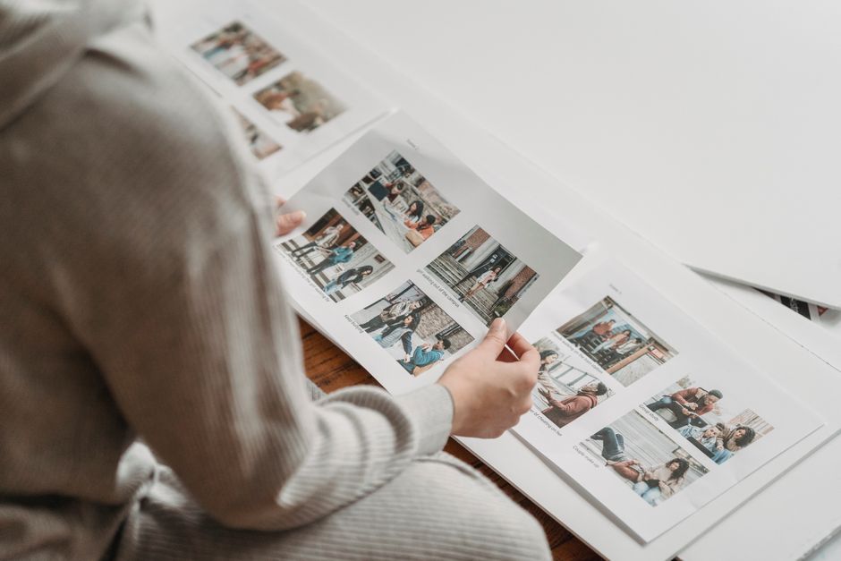 printed photo album book pages