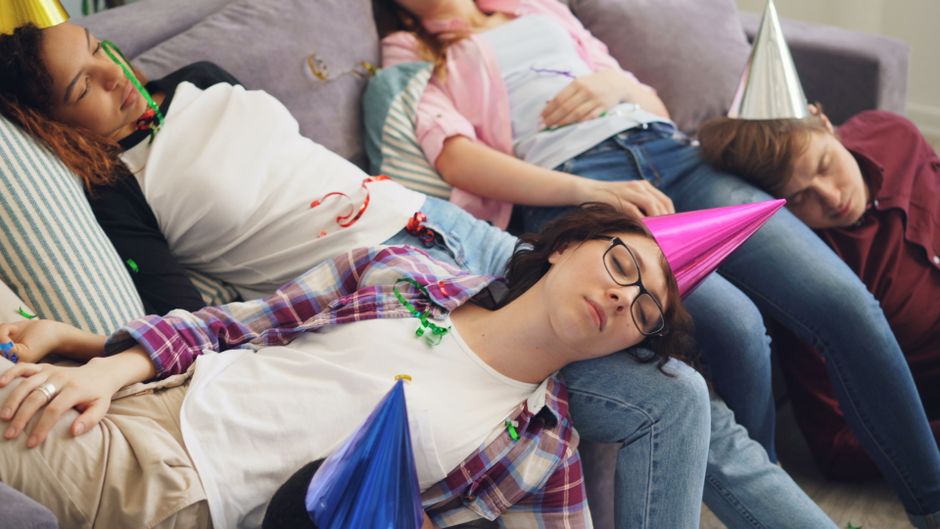 person resting relaxing after holiday